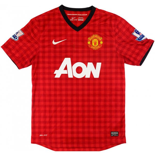 Authentic Camiseta Manchester United 1ª Retro 2012 2013 Rojo